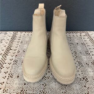 Dolce Vita Cream Ankle Booties